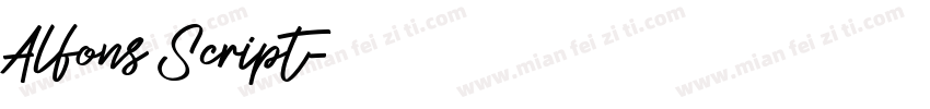 Alfons Script字体转换